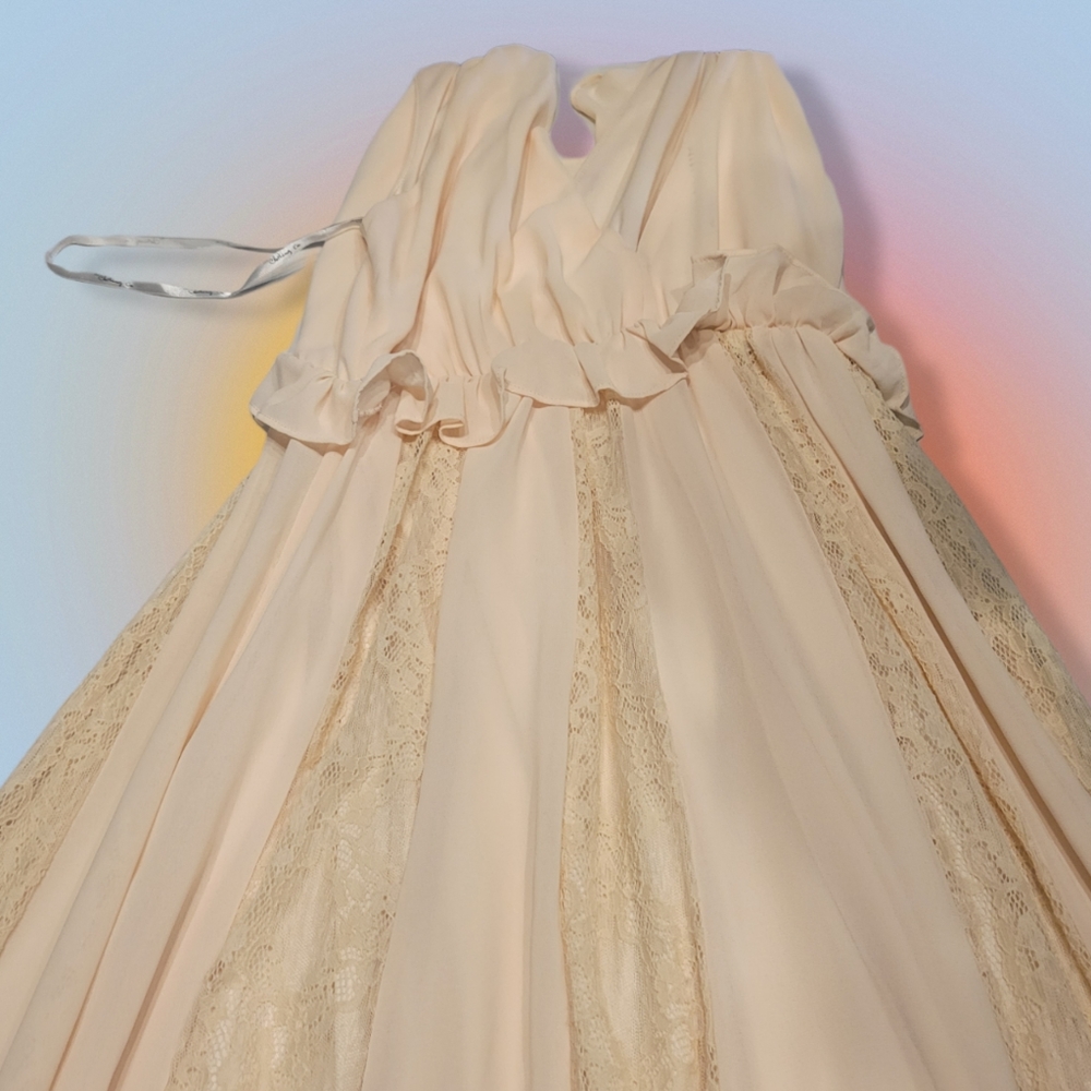 Cream Bridesmaid's Dress